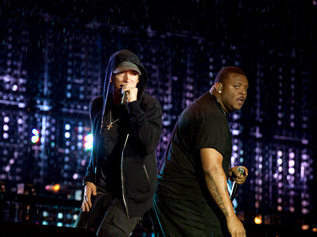 Eminem e Mr. Porter se apresentam no F1 Rocks SP