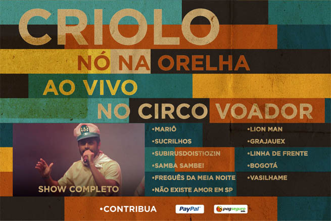 Site do Criolo transformado em DVD
