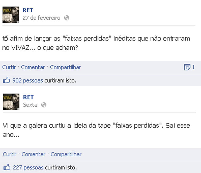 RET anuncia mixtape de faixas perdidas