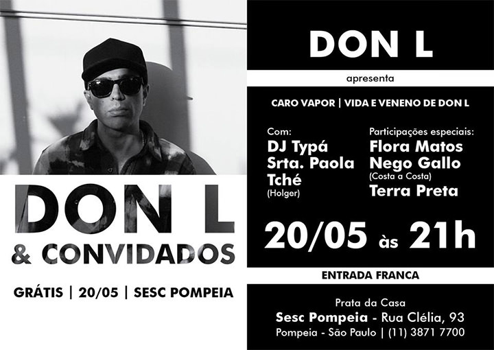 Don L e convidados no SESC Pompéia
